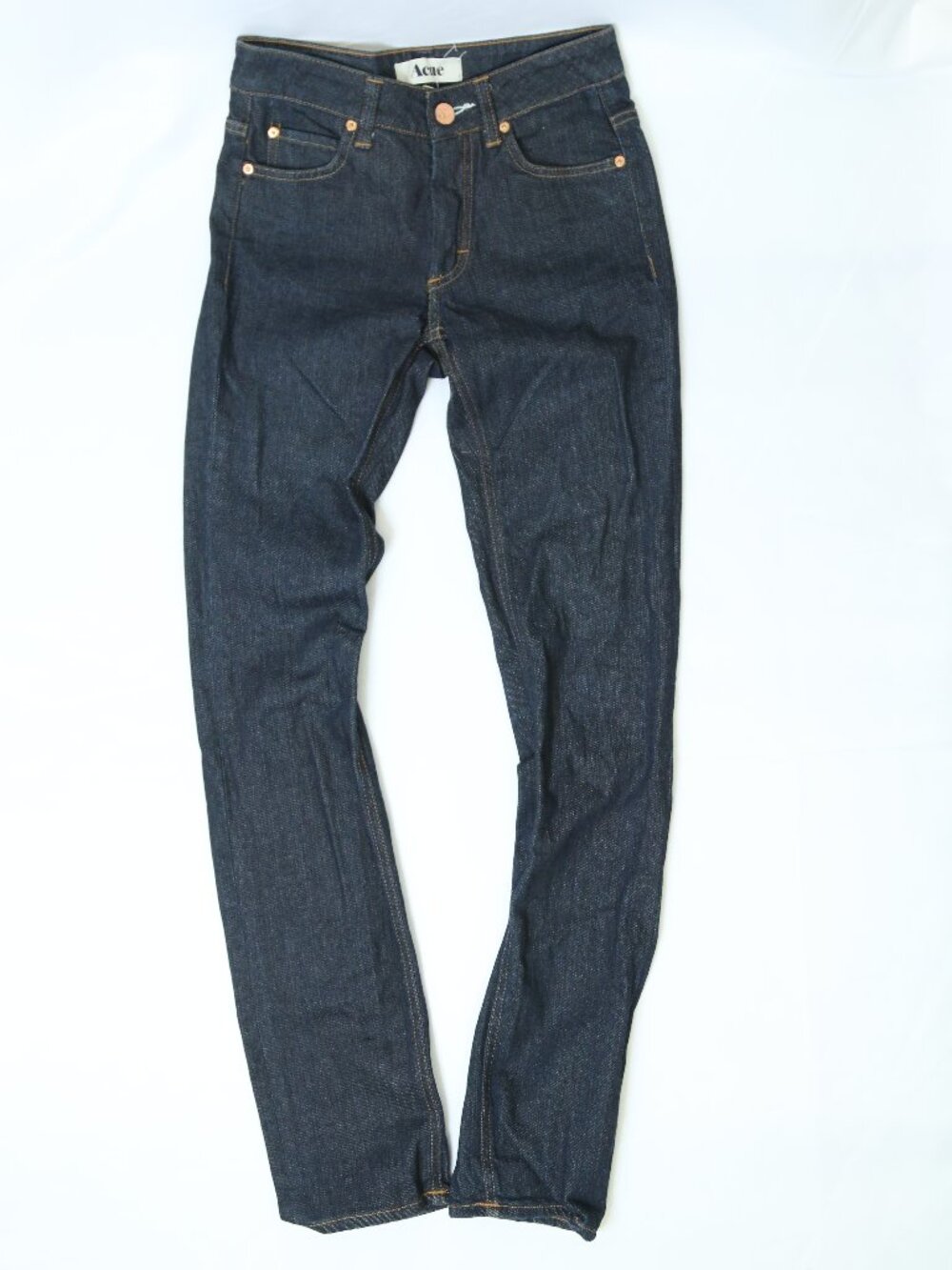 Women's Acne Studios Skin 5 Raw Rinse Jeans Size 25"
